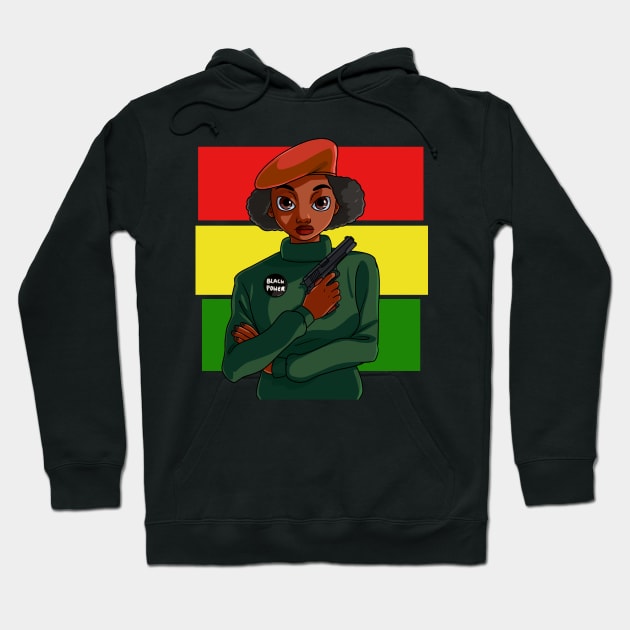 Black Panther Party Hoodie by Noseking